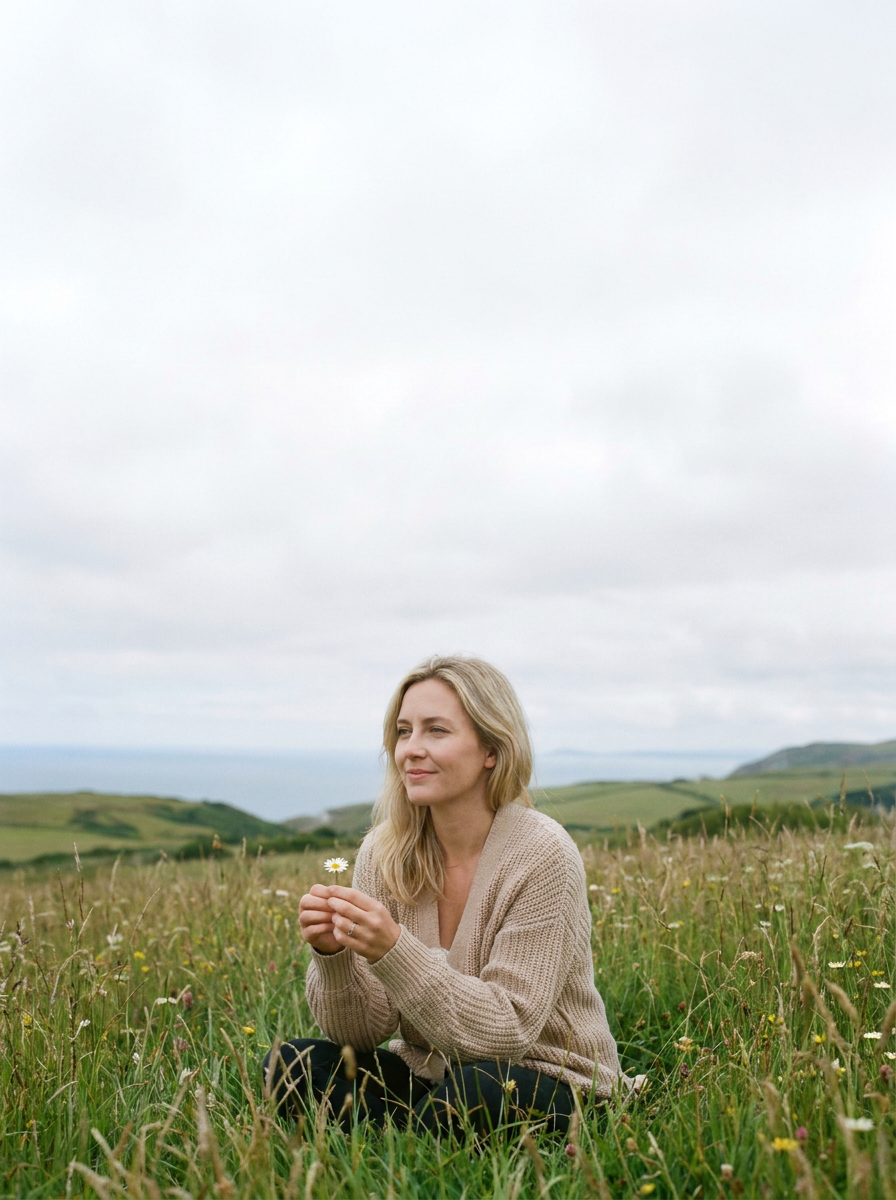 Serene personal wellness and calm reflection